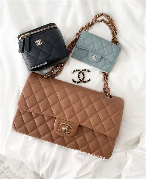 chanel 21p caramel classic flap|The Chanel Caramel Classic Flap from 22S .